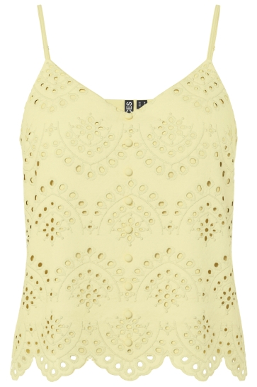 Pieces Top PCVILDE STRAP TOP WVN NOOS 17156563 FRENCH VANILLA