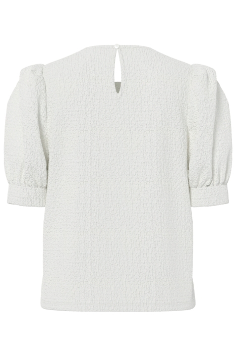 Pieces witte dames t-shirt | Achteraanzicht