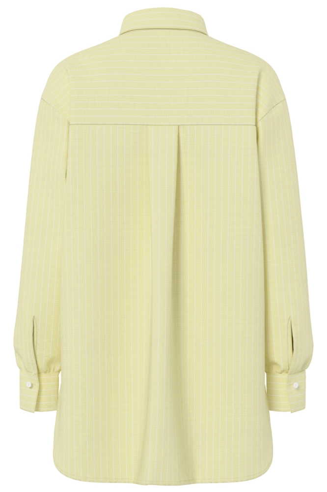 Pieces gele dames blouse | Achteraanzicht