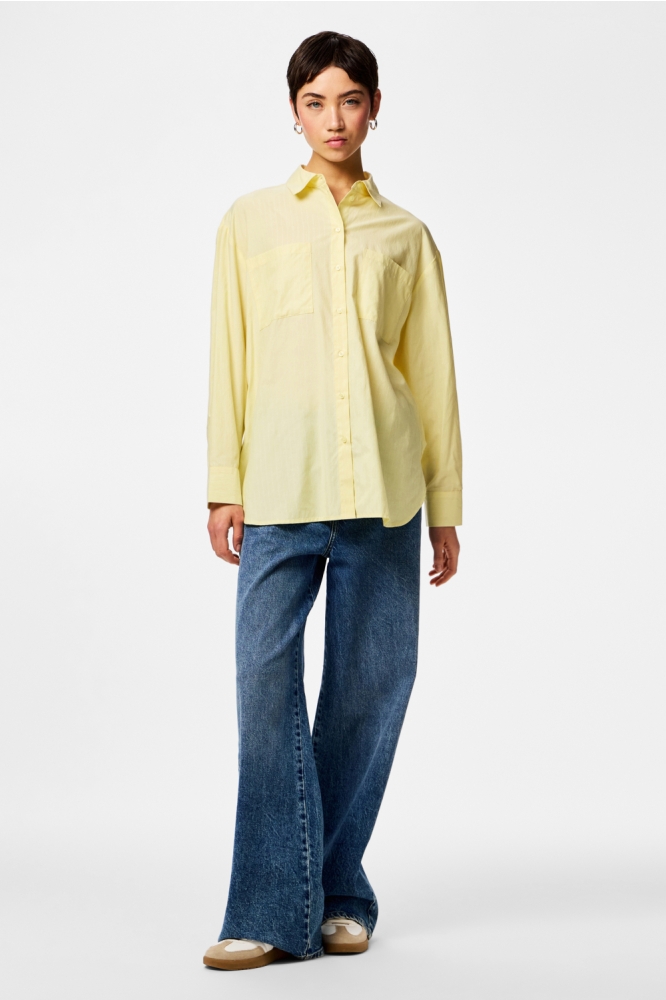 Pieces gele dames blouse | Model