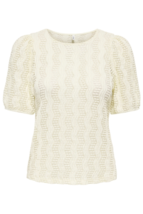 Only beige dames t-shirt | Vooraanzicht