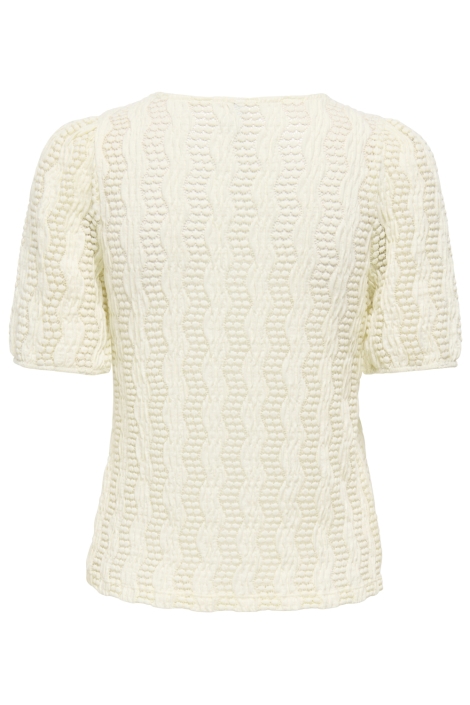 Only beige dames t-shirt | Achteraanzicht