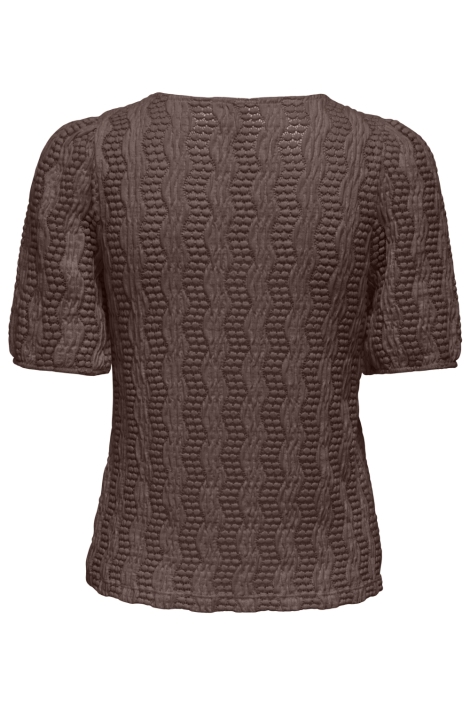 Only bruine dames t-shirt | Achteraanzicht