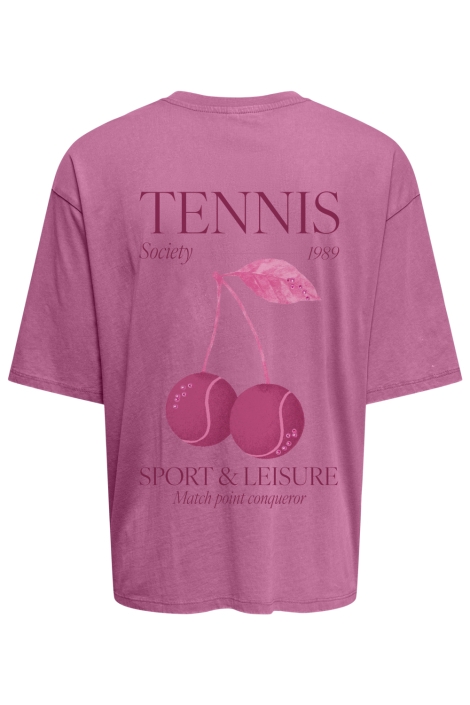 Only roze dames t-shirt | Achteraanzicht