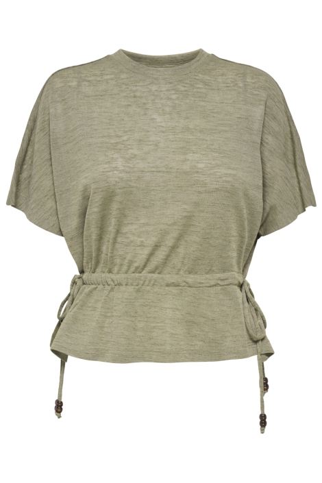 Only groene dames t-shirt | Vooraanzicht