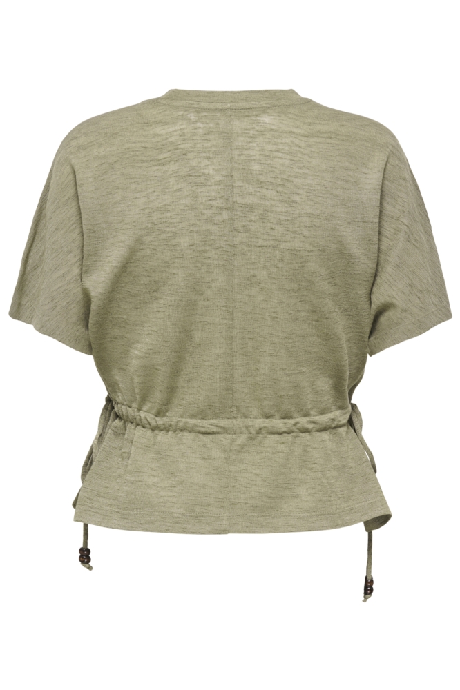 Only groene dames t-shirt | Achteraanzicht