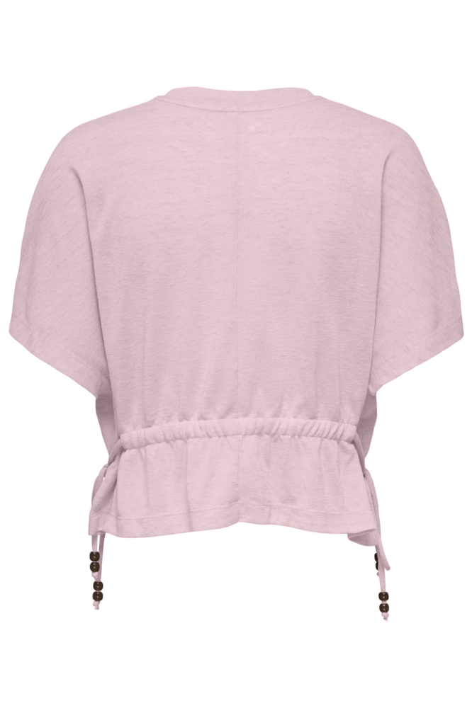 Only roze dames t-shirt | Achteraanzicht