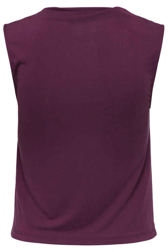 Only bordeaux dames top | Achteraanzicht