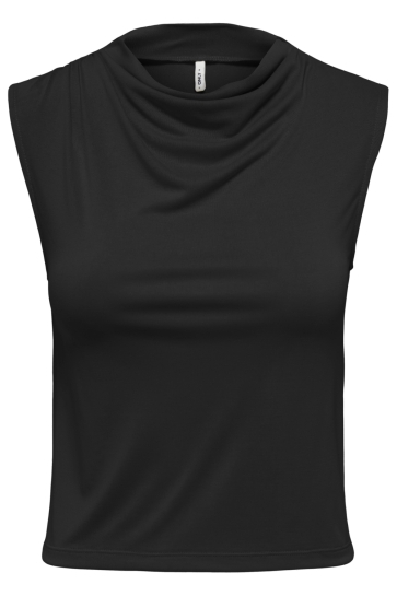 Only Top ONLHANNAH S/L WATERFALL TOP JRS 15371575 BLACK