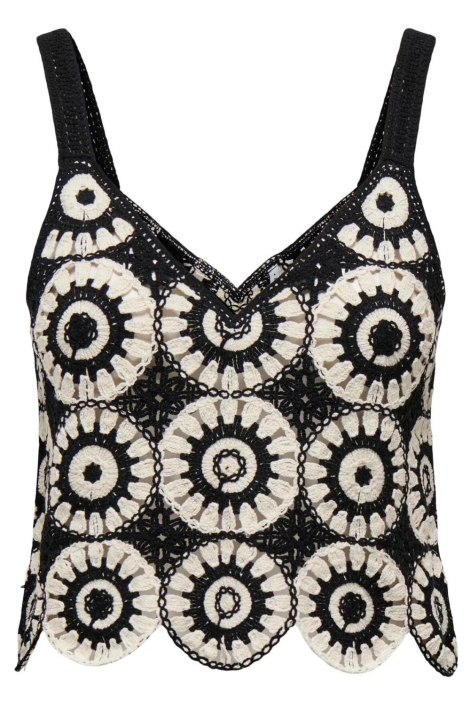 Only zwarte dames top | Vooraanzicht