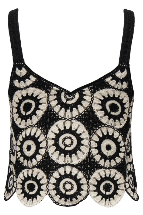 Only zwarte dames top | Achteraanzicht