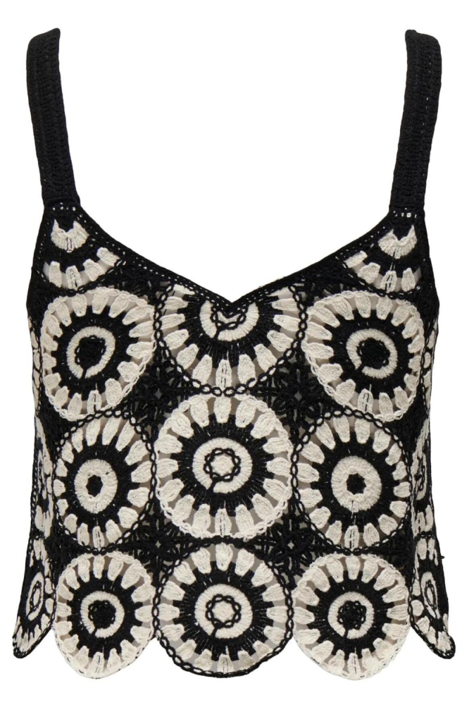 Only zwarte dames top | Achteraanzicht