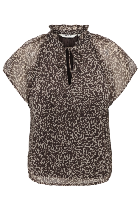 Only bruine dames blouse | 