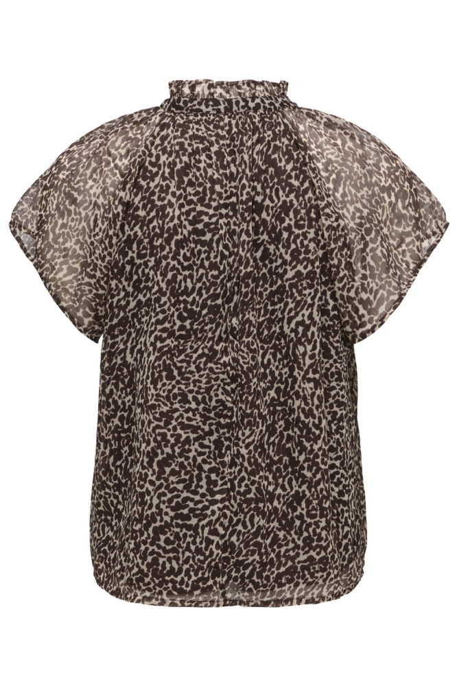 Only bruine dames blouse | 