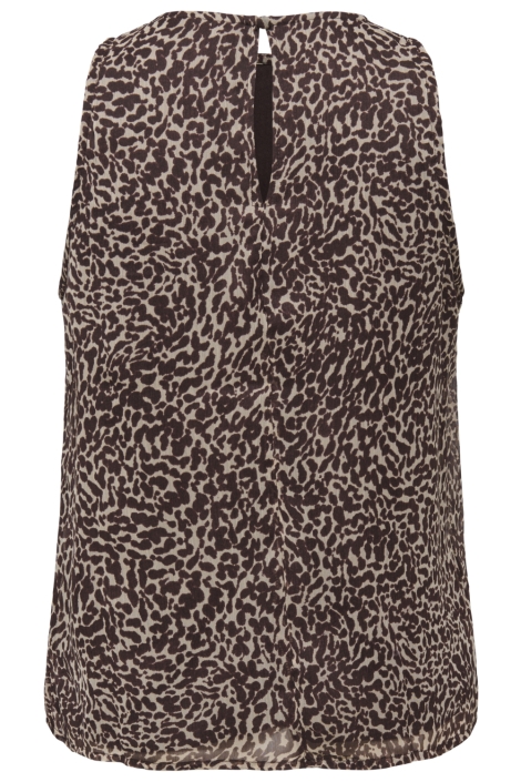 Only bruine dames blouse | Achteraanzicht