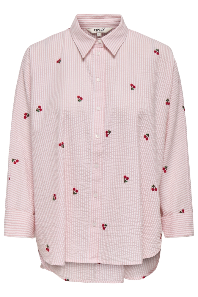 Only roze dames blouse | Vooraanzicht