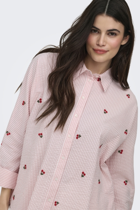 Only roze dames blouse | Close up