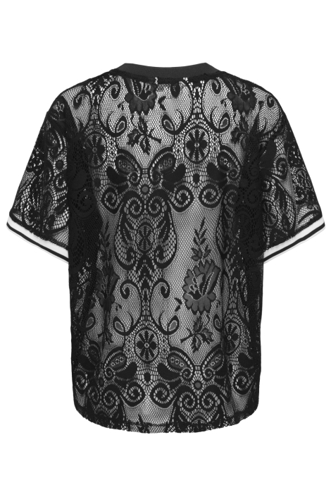 Only zwarte dames t-shirt | Achteraanzicht