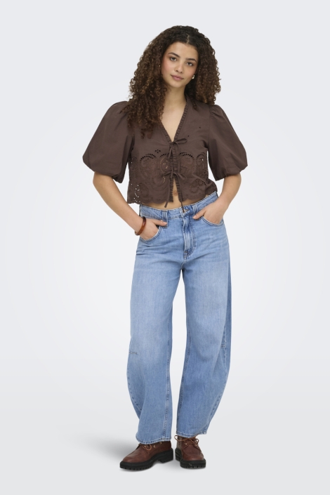 Only bruine dames t-shirt | Model