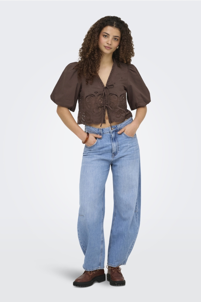 Only bruine dames t-shirt | Model