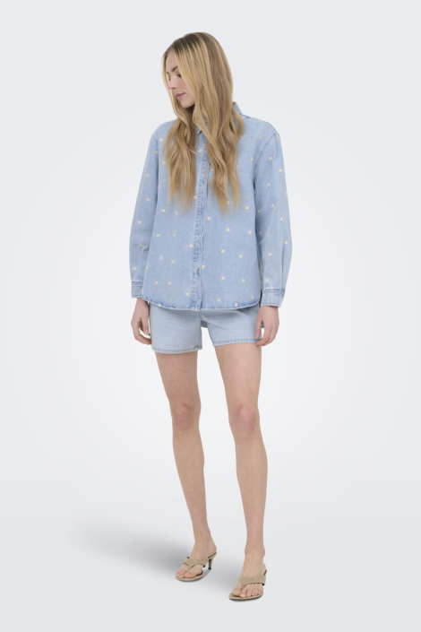 Only blauwe dames blouse | Model