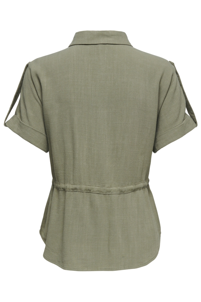 Only groene dames blouse | Achteraanzicht