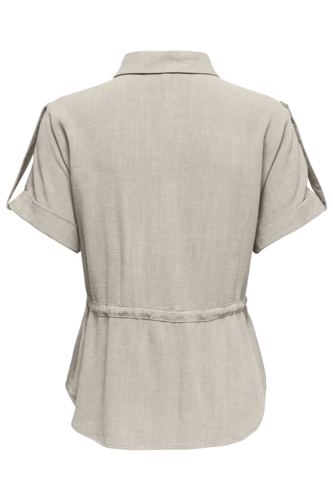 Only beige dames blouse | Achteraanzicht