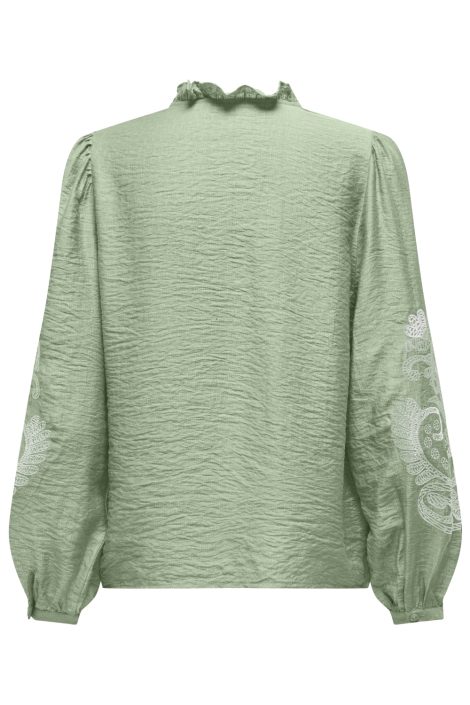 Only groene dames t-shirt | Achteraanzicht