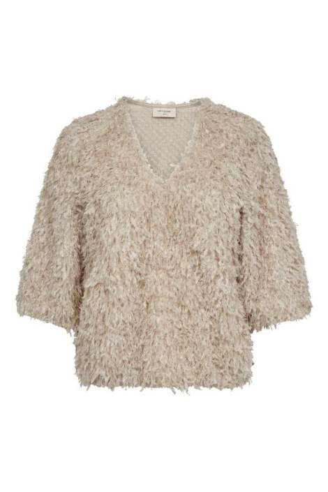 Freequent beige dames trui | Vooraanzicht