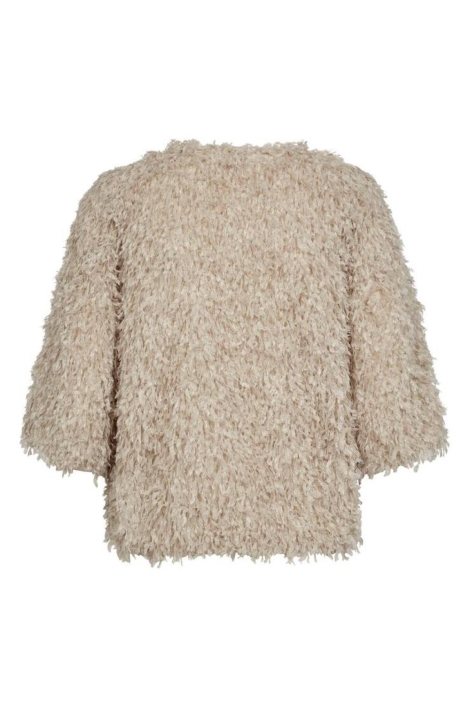 Freequent beige dames trui | Achteraanzicht