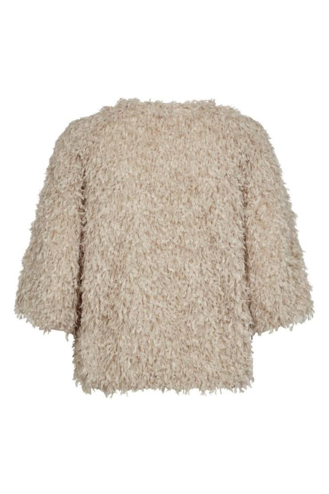 Freequent beige dames trui | Achteraanzicht