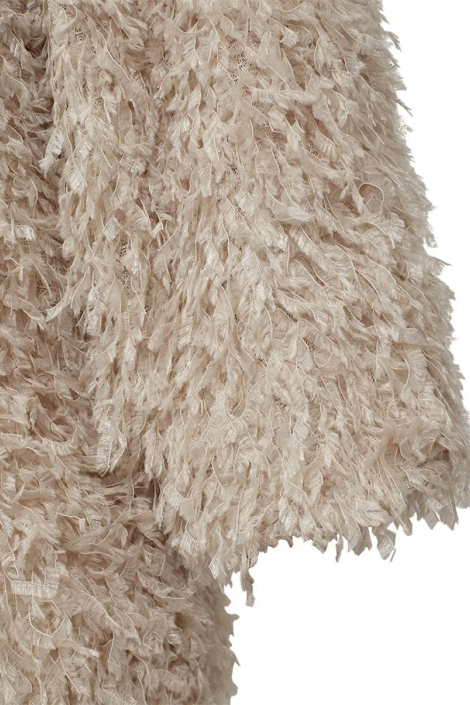 Freequent beige dames trui | Close up