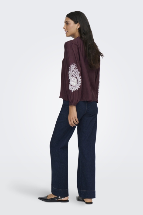 Only bordeaux dames t-shirt | Model