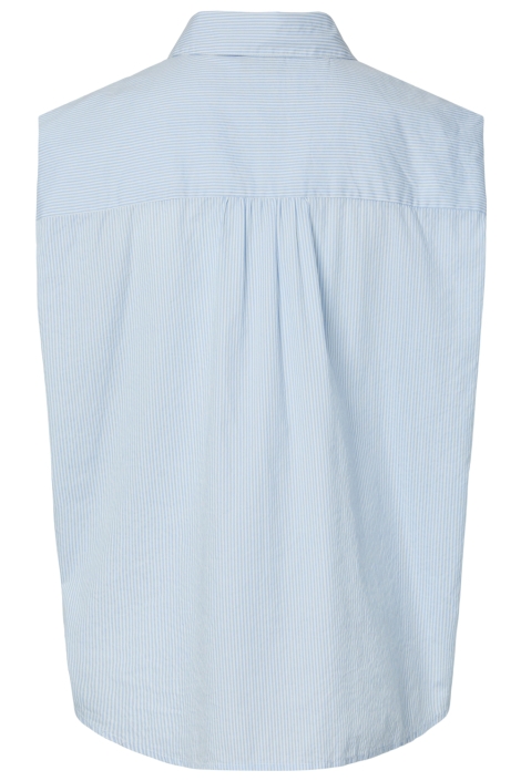 Pieces blauwe dames blouse | Achteraanzicht