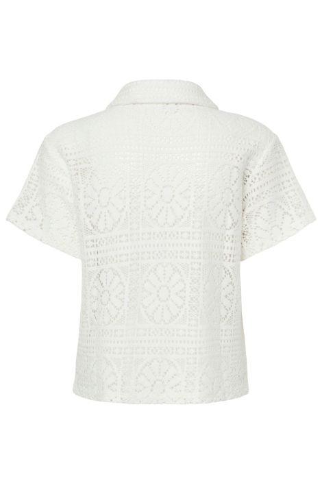 Pieces witte dames blouse | Achteraanzicht