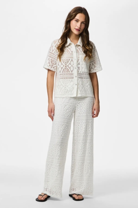 Pieces witte dames blouse | Model