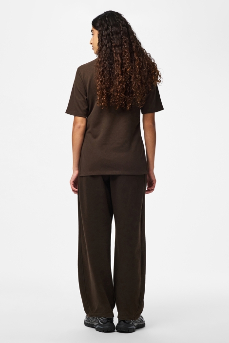 Pieces bruine dames t-shirt | Model