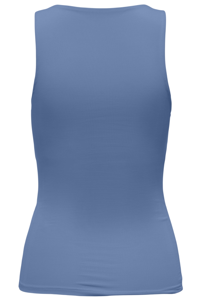 Only blauwe dames top | Achteraanzicht