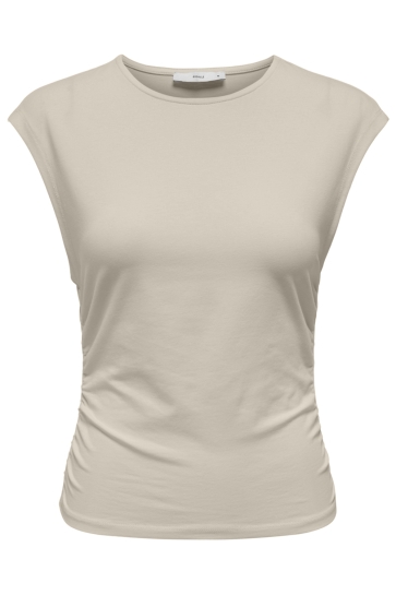 Only onlmira capsl ruching top jrs noos Beige