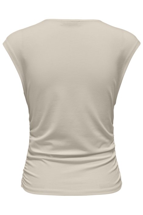 Only beige dames top | Achteraanzicht