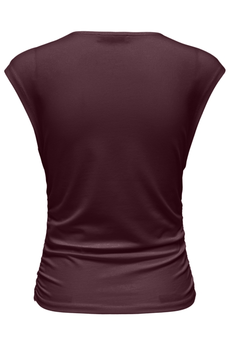 Only bordeaux dames top | Achteraanzicht