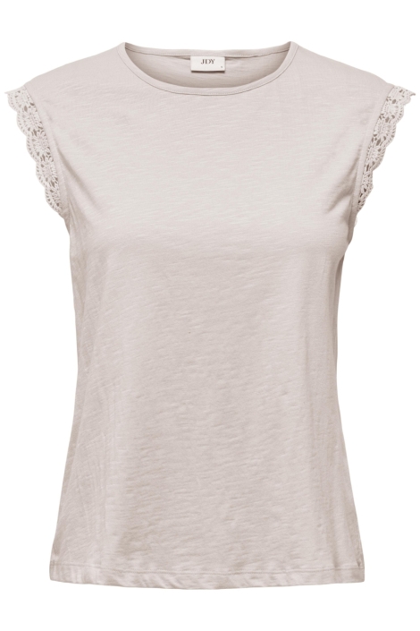 Jacqueline de Yong beige dames t-shirt | Vooraanzicht
