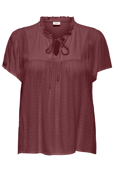 Jacqueline de Yong bordeaux dames blouse | Vooraanzicht