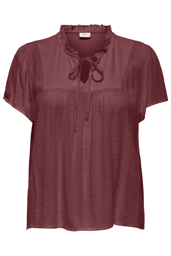 Jacqueline de Yong bordeaux dames blouse | Vooraanzicht