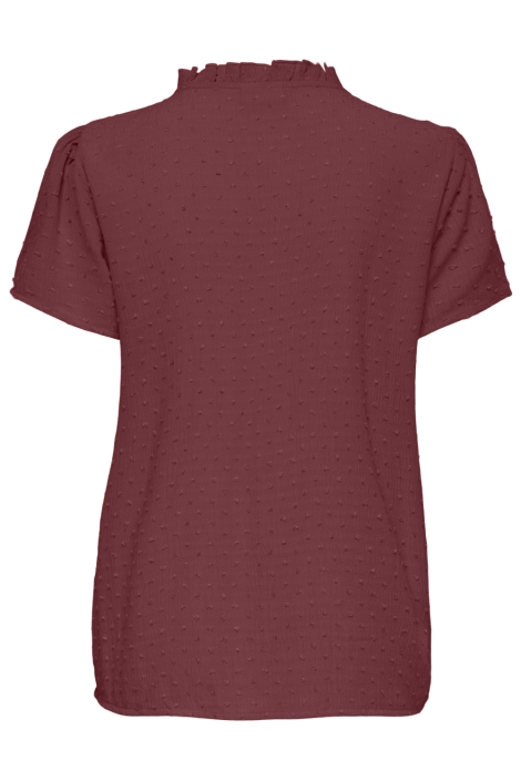 Jacqueline de Yong bordeaux dames blouse | Achteraanzicht