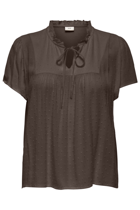 Jacqueline de Yong bruine dames blouse | Vooraanzicht