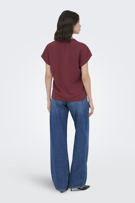 Jacqueline de Yong bordeaux dames t-shirt | Model