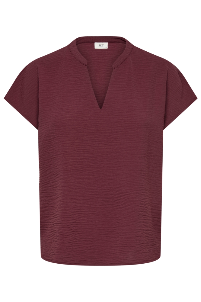Jacqueline de Yong bordeaux dames t-shirt | Vooraanzicht