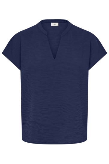 Jacqueline de Yong T-shirt JDYLION LIFE S/S TOP WVN NOOS 15249287 MEDIEVAL BLUE