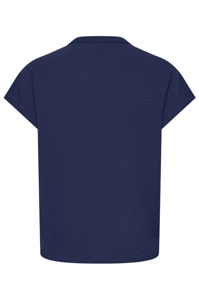 Jacqueline de Yong blauwe dames t-shirt | Achteraanzicht